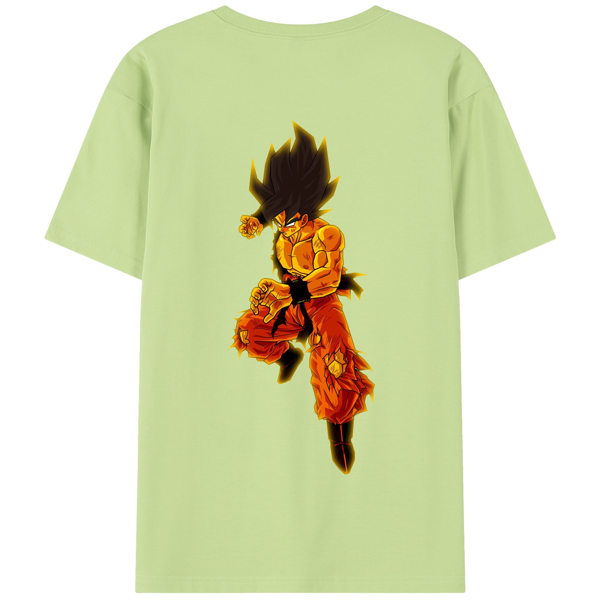 （画像用） ドラゴンボール 孫 悟飯（そんごはん）DRAGON BALL Son Gohan 綿100％半袖Tシャツ（背面プリント）